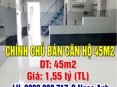 Chính chủ bán căn hộ 45m2 trung tâm đường độc lập, phường tân quý, quận tân phú 0
