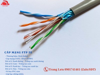 Cáp mạng Cat6 chống nhiễu sử dụng ngoài trời 0
