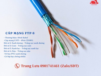 Cáp mạng Cat6 chống nhiễu sử dụng ngoài trời 2