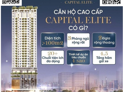 CAPITAL ELITE -Khuấy động thị trường đầu tư căn hộ cao cấp và cho thuê phía Tây thủ đô 0