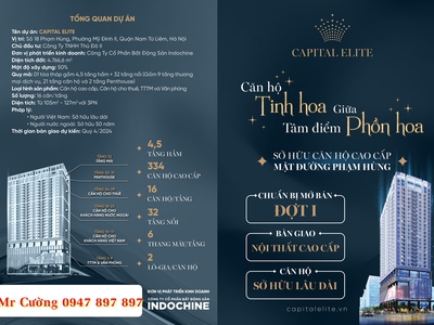 CAPITAL ELITE -Khuấy động thị trường đầu tư căn hộ cao cấp và cho thuê phía Tây thủ đô 1