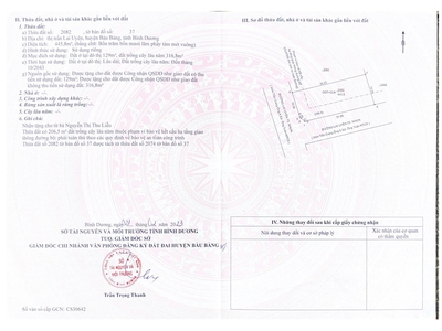 Đất Thổ Cư Bình Dương 11x23 nở hậu 13m giá giảm còn 1 tỷ xx  2 mặt tiền đường 12m nhựa 3