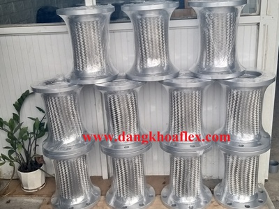 Khớp nối mềm kết nối mặt bích/ khớp nối mềm inox chịu nhiệt/ khớp nối kim loại nối bích/ khớp chống 3