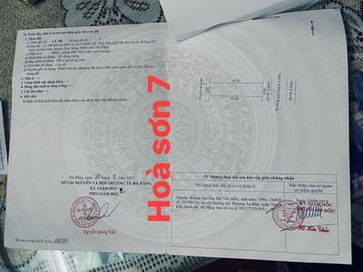 Bán đất đường hòa sơn 7 - hòa liên, hòa vang - tp đà nẵng 0