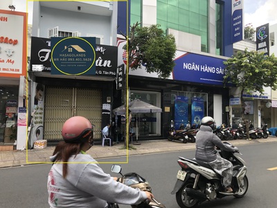 Cho thuê nhà mặt tiền kd trương vĩnh ký 72m2, 3 tầng, 21 triệu,sát n.hàng scb 3