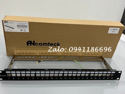 Thanh đấu nối mạng Patch Panel STP 48 cổng CAT6 mã ACT-48S2U, ACT-6U-88 Ancomteck 8