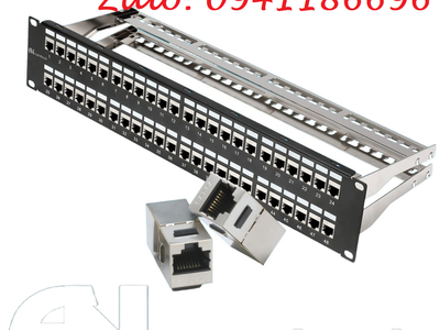 Thanh đấu nối mạng Patch Panel STP 48 cổng CAT6 mã ACT-48S2U, ACT-6U-88 Ancomteck 7