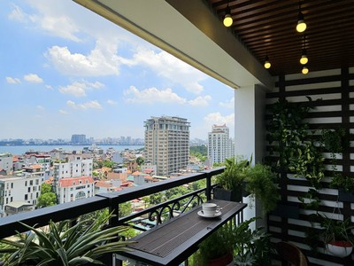 Cho thuê căn hộ D .leroi 59 Xuân Diệu 2 phòng ngủ đầy đủ nội thất 0