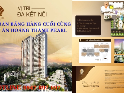 CHỐT NGAY CĂN 3PN HOÀNG THÀNH PEARL - Chỉ còn 2 ngày nữa bảng giá căn hộ tăng 7 3