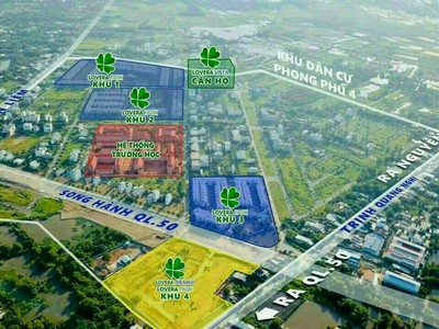 Bán đất nền kdc phong phú 4 dt 8x20 đường rộng 30m giá rẻ 48.5 tr 1m2 1