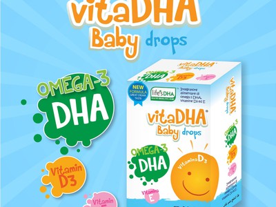 VitaDHA Baby Drops   DHA và D3 từ Châu Âu cho trẻ sơ sinh và trẻ nhỏ 0