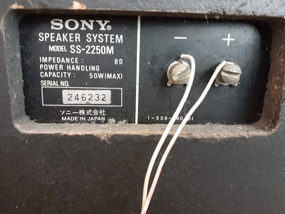 Cặp loa sony SS-2250M thùng - có ảnh 1