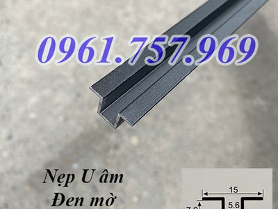 Nẹp chỉ âm tường, nẹp nhôm chữ u âm tường, nẹp nhôm âm tường 16