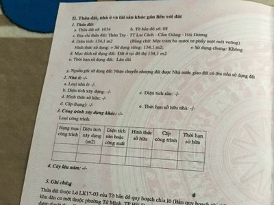 Chính chủ cần bán lô đất tại khu đô thị ford tứ minh, tp hải dương 0