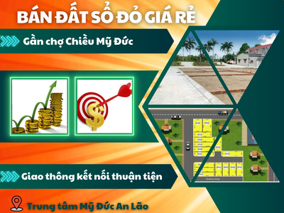  Do không sử dụng đến nên muốn bán lô đất đẹp giá rẻ trung tâm xã Mỹ Đức huyện An Lão 0