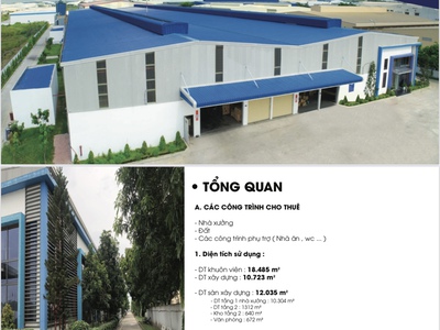 Nhà xưởng cho thuê- bán 18500m2 KCN Tân Phú Trung Củ Chi TPHCM 0