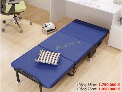 Giường gấp, giường xếp ngủ trưa văn phòng giá rẻ nhất HN- Quà tặng hấp dẫn, freeship 9