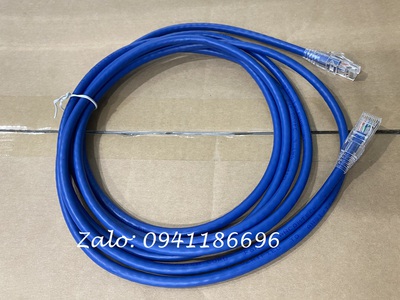 Dây nhảy patch cord CAT6 loại 3m ANCOMTECK - màu xanh: ANCOM-LAN-603, dây đồng giá tốt 6