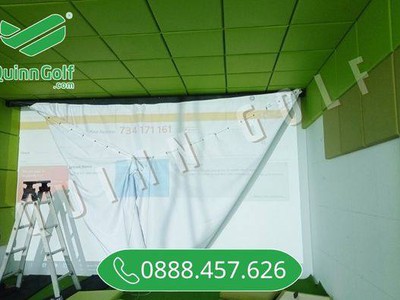  Khách cần thay bạt màn hình phòng golf 3D 0