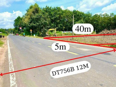 Chính chủ cần bán  đất Chơn Thành, mặt tiền đường DT756, 200m2 giá chỉ 450tr, sổ riêng, 0