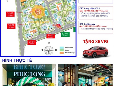 Bán shophouse căn góc 2 mặt tiền vinhomes grand park giá: 14,255 tỷ có sẵn hợp đồng thuê 5-10 năm - 0