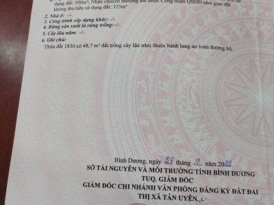 Cần bán lô đất mặt tiền vị trí đẹp tại thị xã tân uyên , tỉnh bình dương 2