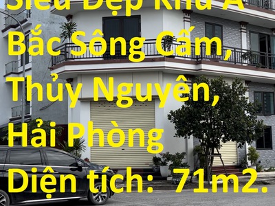 Bán lô góc bánh trưng siêu to, siêu đẹp khu a bắc sông cấm, thủy nguyên, hải phòng 0