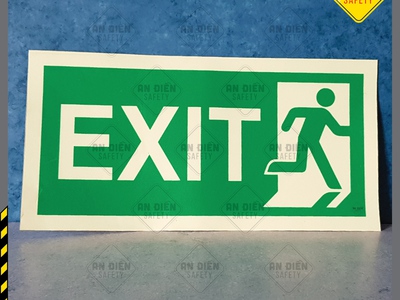 Biển báo dạ quang exit  chuyên nghiệp cho mọi tòa nhà 0