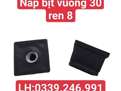 Nắp bịt có ecu, bịt chân hộp có tăng giảm vuông 30mm 0