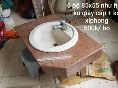 Cần thanh lý bộ bàn đá, chậu rửa mặt Inax. Giá 500k/bộ 1