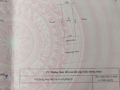 Bán đất KDC Bắc Nguyễn Lương Bằng, TP Hải Dương, 65.02m2, mt 4.5m, hướng nam, có sổ 1