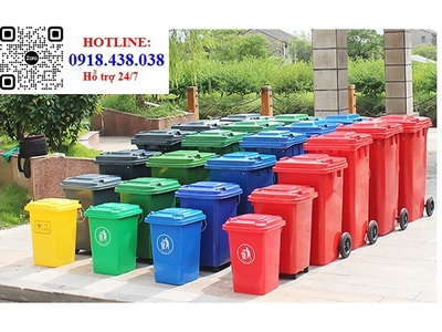 Cung cấp thùng rác nhựa HDPE 120l, 240l nhập khẩu giá rẻ 2