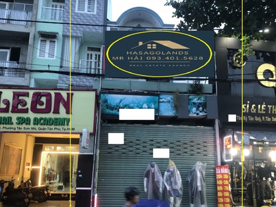 Cho thuê nhà mặt tiền tân kỳ tân quý 110m2, 3 tầng,24 triệu, ngay ngã tư 2