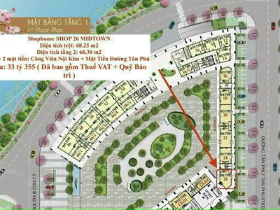 Phú mỹ hưng mở bán shop the peak midtown - căn góc 3 mặt thoáng siêu đẹp, ưu đãi trả góp 0 lãi 0