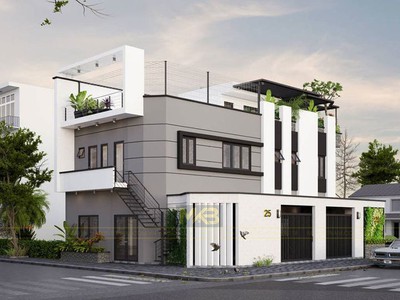 Mẫu Nhà Phố Hiện Đại Tại Thái Bình 0