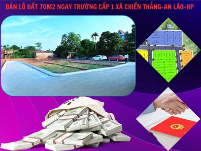 Bán lô đất gần chợ trung tâm xã chiến thắng-an lão-hải phòng 0