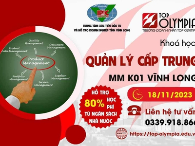 Khoá học Quản lý cấp trung K01 tại Vĩnh Long 0