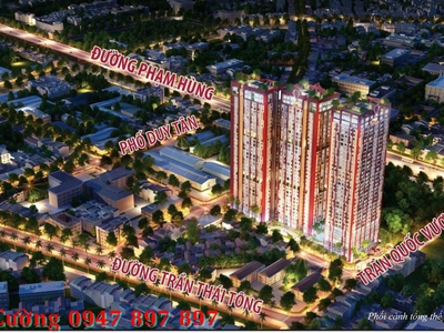 Dự án ngay cạnh ngã tư Cầu Giấy - Xuân Thủy - Phạm Hùng , giá bán từ 48 triệu/m , Nhận nhà ở ngay 15