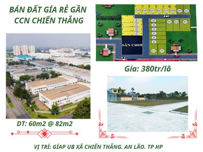 Ra mắt hơn chục lô đất giáp với ub Chiến Thắng An Lão HP 0