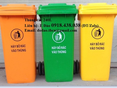 Mua thùng rác 120l, thùng rác công cộng 240lit giá rẻ ở đâu 1