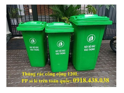 Mua thùng rác 120l, thùng rác công cộng 240lit giá rẻ ở đâu 3