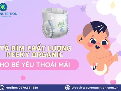 Tã bỉm chất lượng Peeky Organic cho bé yêu thoải mái 0