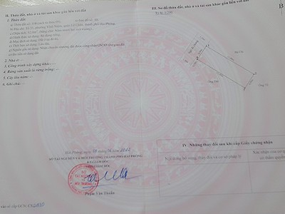 Bán nhà phố thiên lôi gần ngay hoàng huy, 59m 4 tầng giá 4.65 tỉ độc lập, sân cổng 1