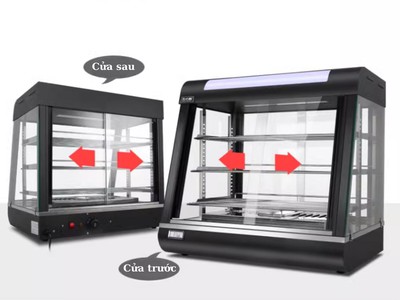 Tự hào giới thiệu tủ trưng bày giữ nóng gà rán kính vuông của chúng tôi 5