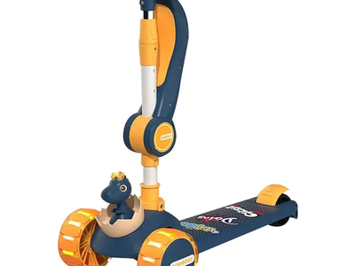 Xe Trượt Scooter Cao Cấp Xe Chòi Chân Cho Bé 3 in 1 Khủng Long 2