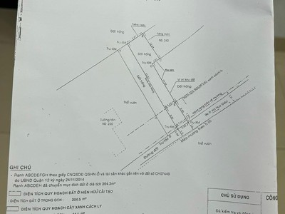 Bán lỗ đất đẹp đường thạnh lộc 41 tiện xây khách sạn giá 5 tỷ 150 triệu 1