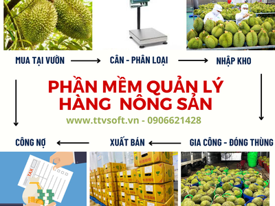 Phần mềm quản lý thu mua, gia công, xuất bán hàng nông sản tích hợp cân điện tử, mã vạch 1