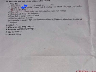 Bán dãy trọ đường sử hy nhan, liên chiểu, đà nẵng 0