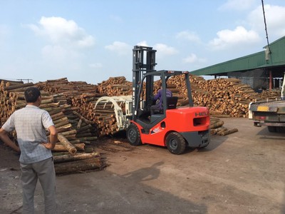 Xe nâng càng kẹp vận chuyển gỗ tăng 200 hiệu suất 0