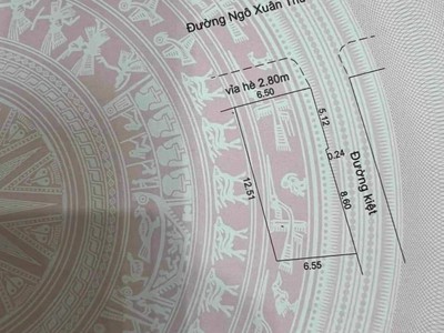 Tôi cần bán đất lô gốc 2 mặt tiền đường ngô xuân thu 2